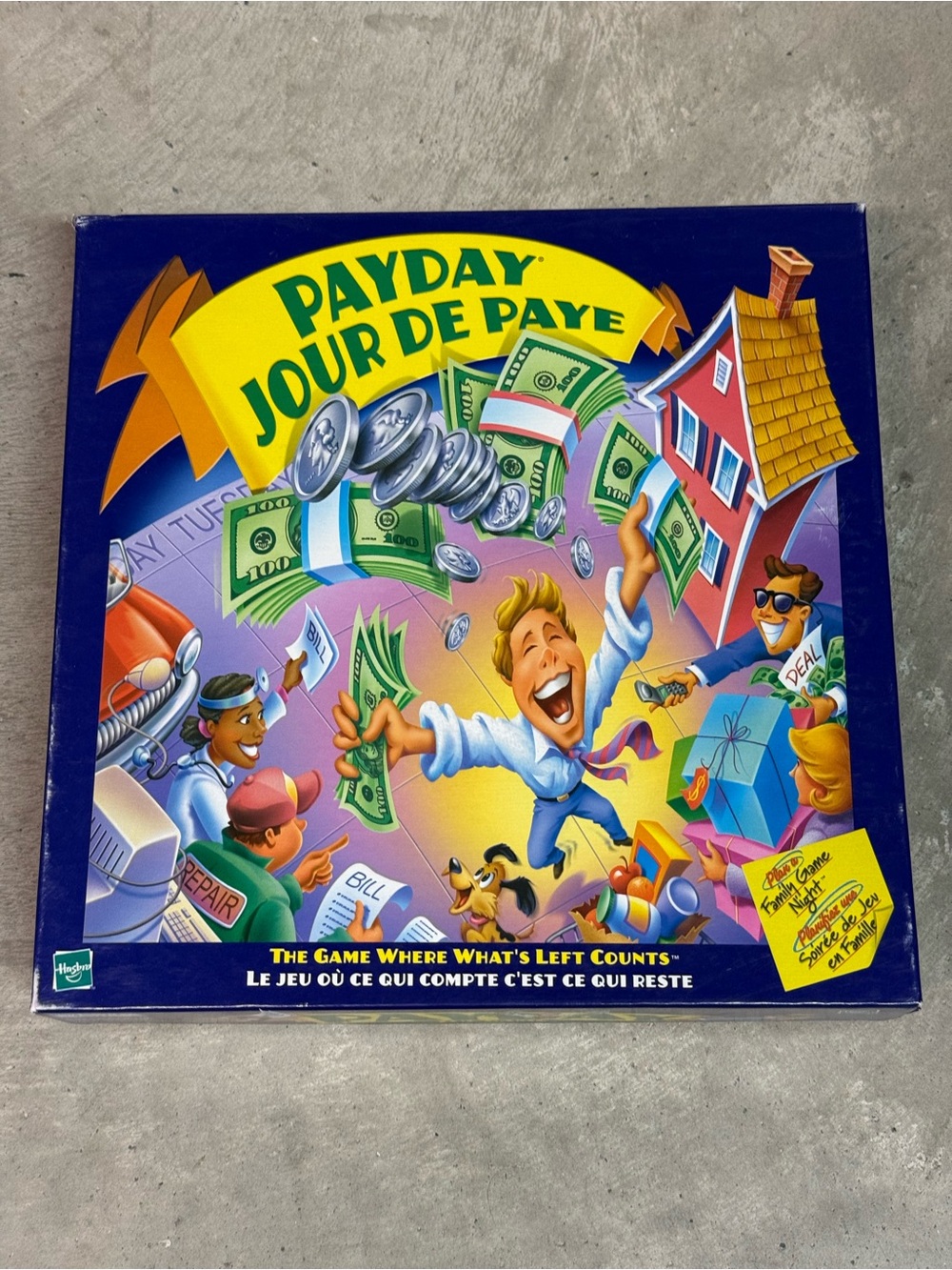 Hasbro Payday Board Game - Blue, Yellow, Green